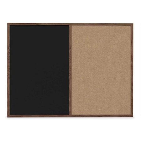 United Visual Products Slim Style Indoor Enclosed Radius Corkbo UVRDS48SB-BLACK-FORBO